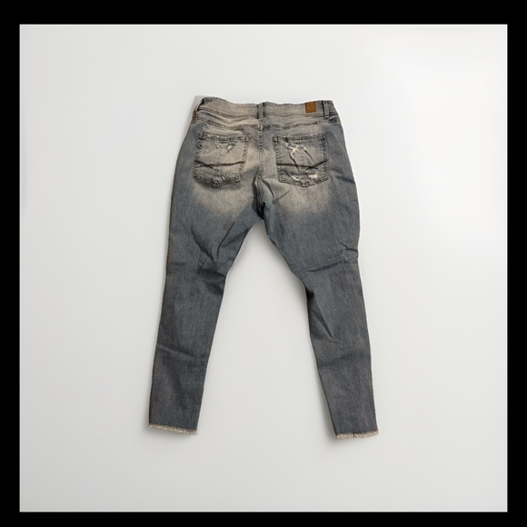 BKE Gabby High Rise Ankle Skinny Jeans - Blue - Picture 3 of 9